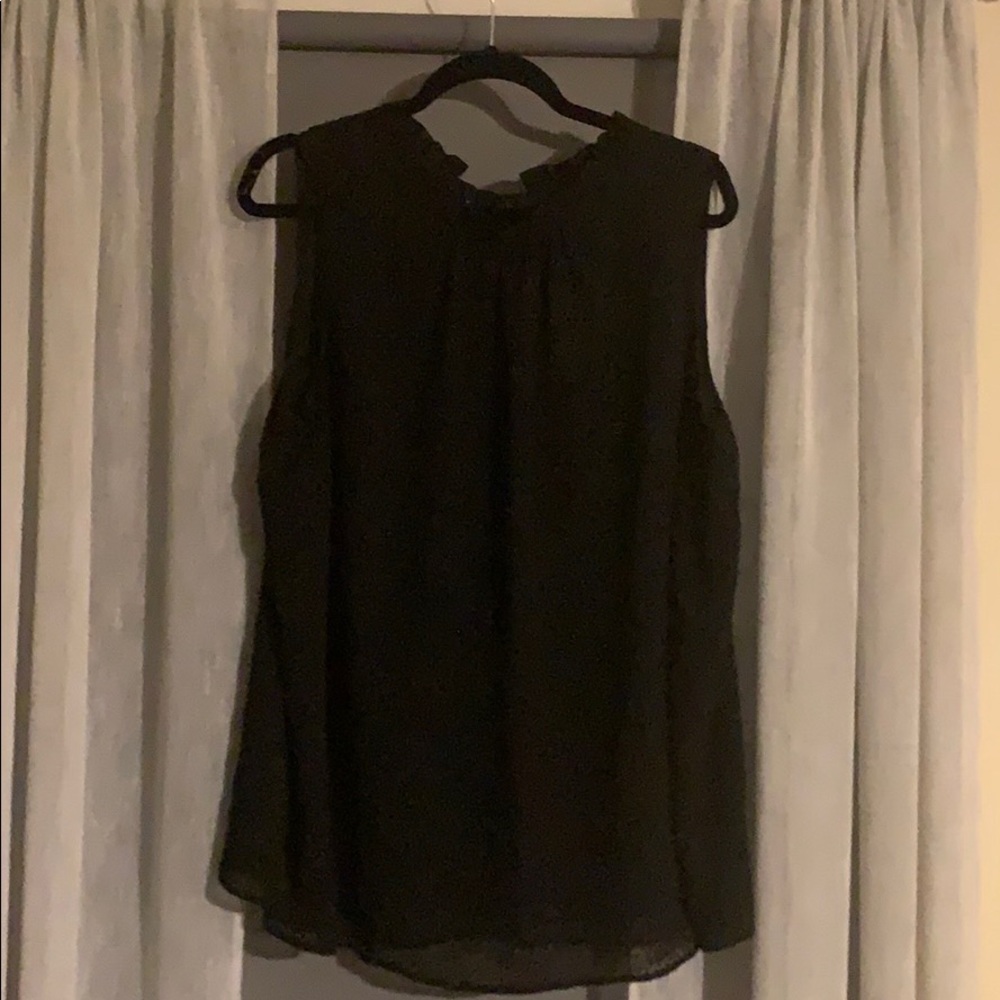 Loft Velvet Dot Sleeveless Top
